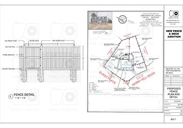 Custom backyard deck design with permit-ready architectural plans