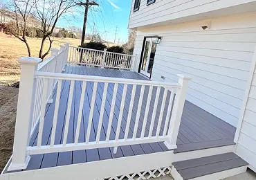 Custom backyard deck design with permit-ready architectural plans